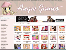 Tablet Screenshot of angiegames.com